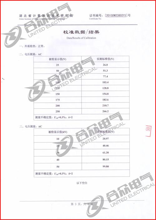 油浸式特種隔離變壓器證書(shū)