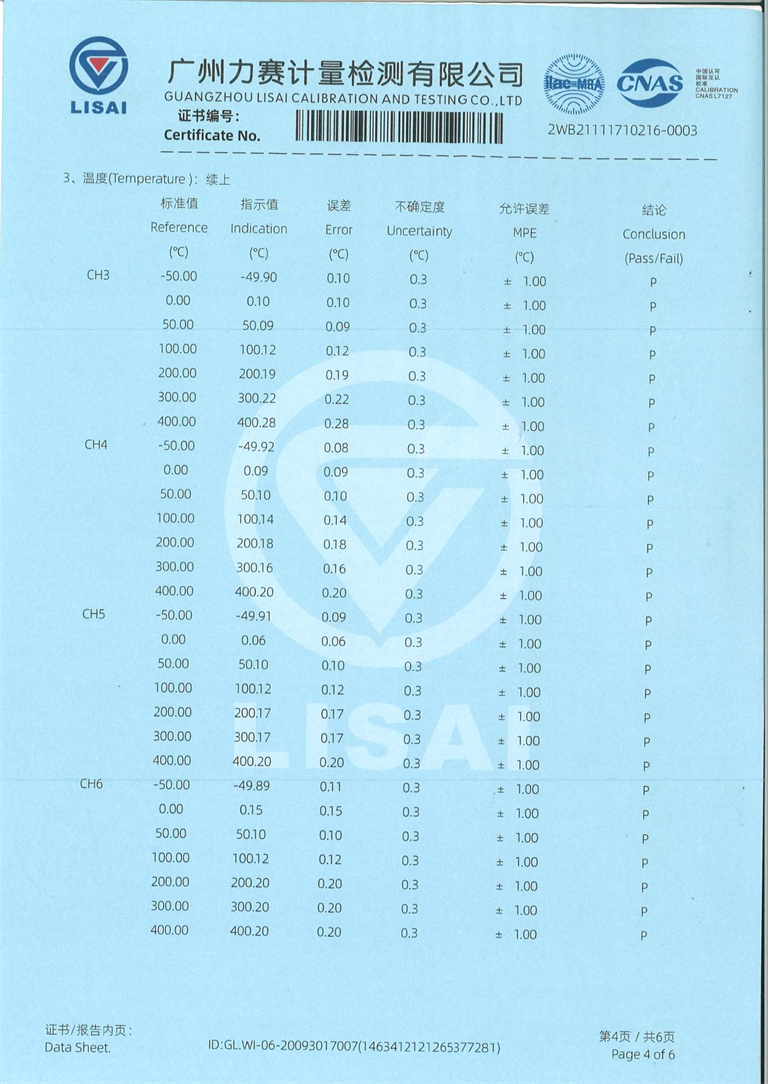 溫升試驗裝置 溫升測試系統 證書